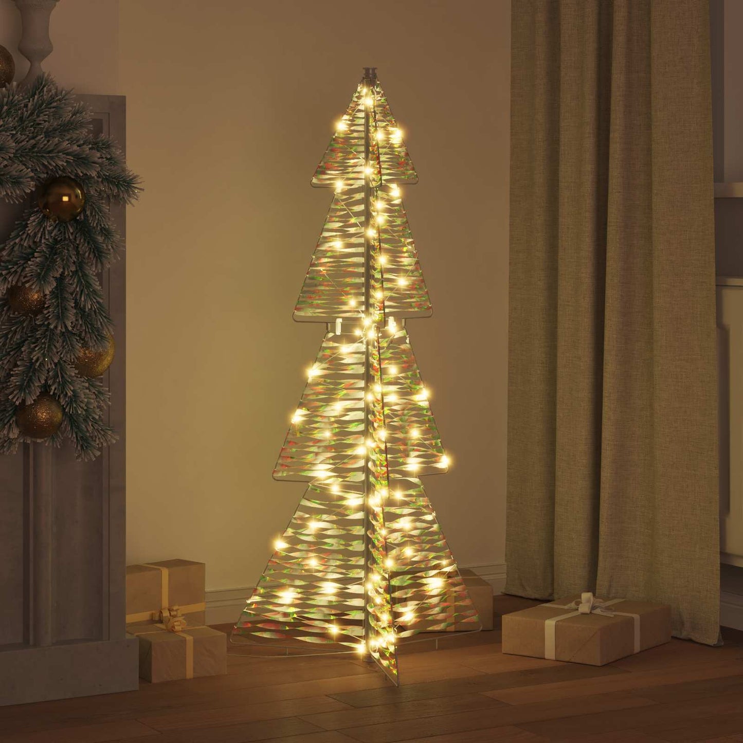 Weihnachtsbaum mit 100 LEDs Warmes Weiß 120 cm PET