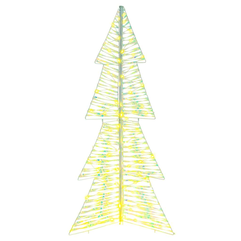 Weihnachtsbaum mit 160 LEDs Warmes Weiß 150 cm PET