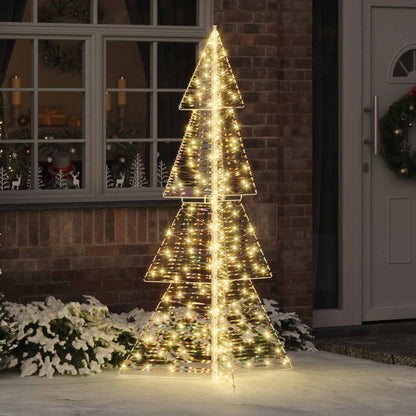 Weihnachtsbaum mit 240 LEDs Warmes Weiß 180 cm PET