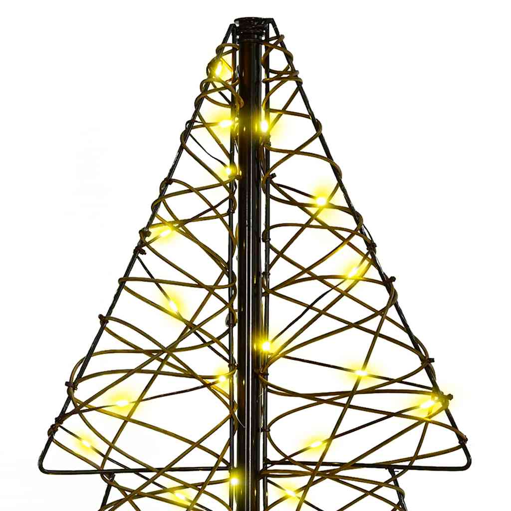 Weihnachtsbaum mit 160 LEDs Warmes Weiß 150 cm Rattan