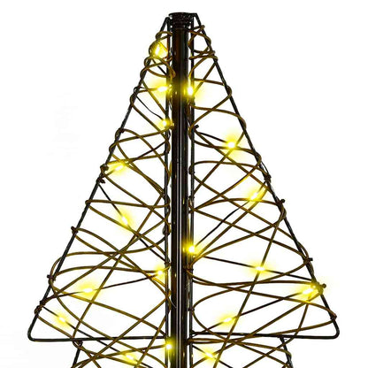 Weihnachtsbaum mit 160 LEDs Warmes Weiß 150 cm Rattan