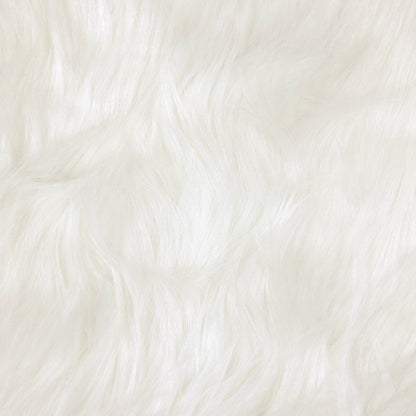 Kunstschaffell Teppich Tafalla Weiß 100 x 200 cm Polyester