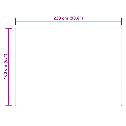 vidaXL Kunstschaffell Teppich Tafalla Weiß 160 x 230 cm Polyester