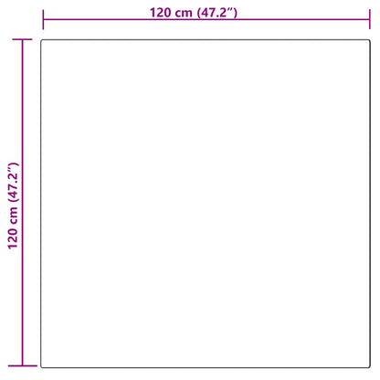 vidaXL Kunstschaffell Teppich Tafalla Weiß 120 x 120 cm Polyester