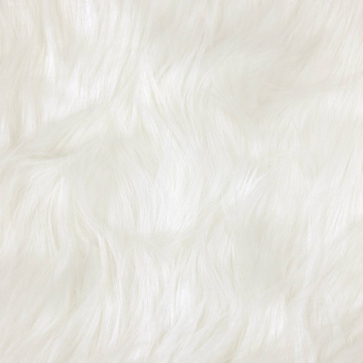 Kunstschaffell Teppich Tafalla Weiß Ø 80 cm Polyester