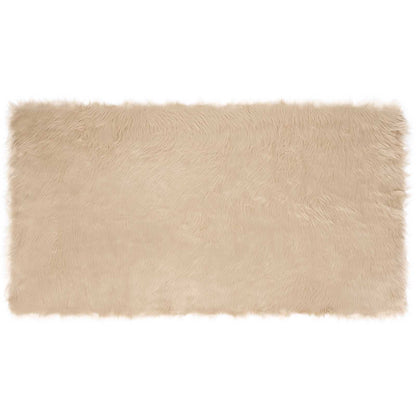 vidaXL Kunstschaffell Teppich Tafalla Beige 60 x 110 cm Polyester