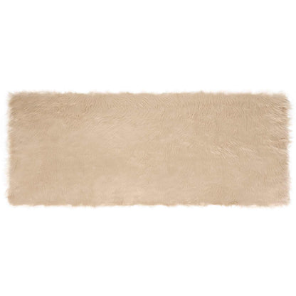 vidaXL Kunstschaffell Teppich Tafalla Beige 80 x 200 cm Polyester