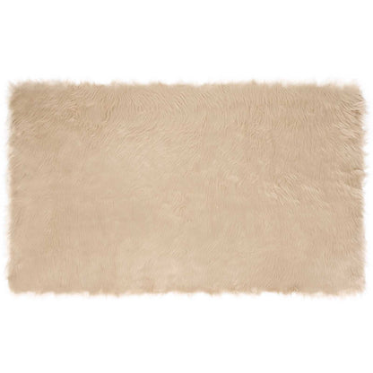 Kunstschaffell Teppich Tafalla Beige 100 x 200 cm Polyester