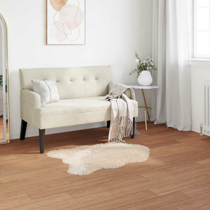 vidaXL Kunstschaffell Teppich Tafalla Beige 50 x 80 cm Polyester