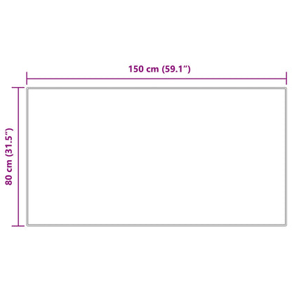 vidaXL Kunstschaffell Teppich Tafalla Creme 80 x 150 cm Polyester