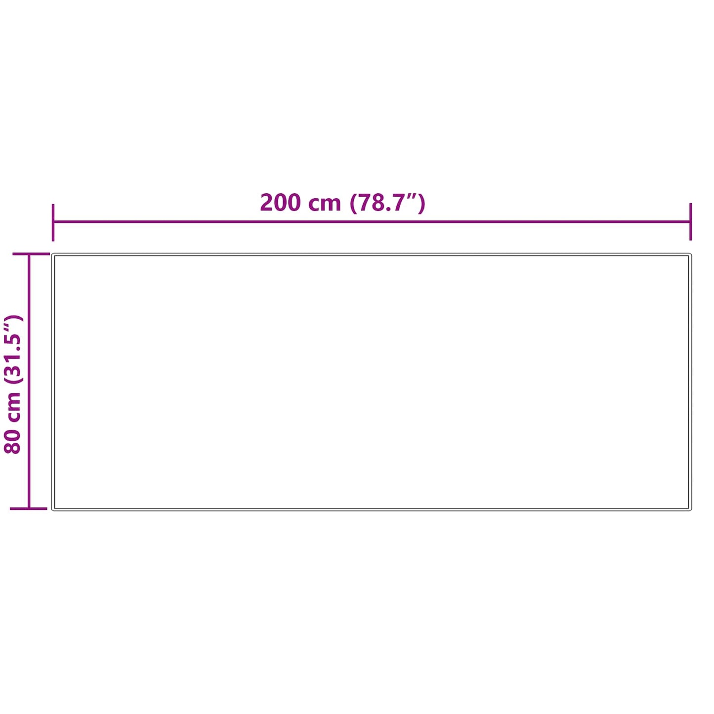 vidaXL Kunstschaffell Teppich Tafalla Creme 80 x 200 cm Polyester