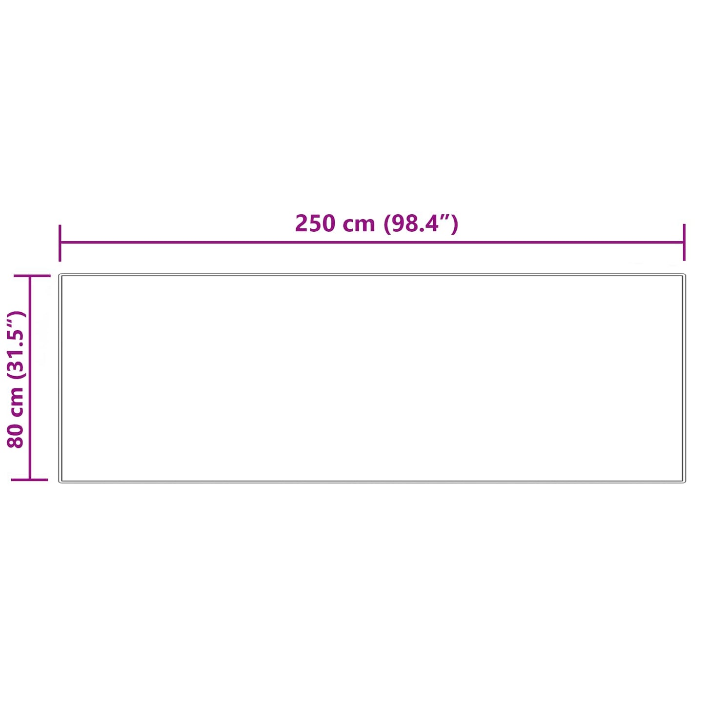 vidaXL Kunstschaffell Teppich Tafalla Creme 80 x 250 cm Polyester
