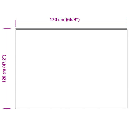 vidaXL Kunstschaffell Teppich Tafalla Creme 120 x 170 cm Polyester