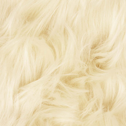 vidaXL Kunstschaffell Teppich Tafalla Creme 140 x 200 cm Polyester