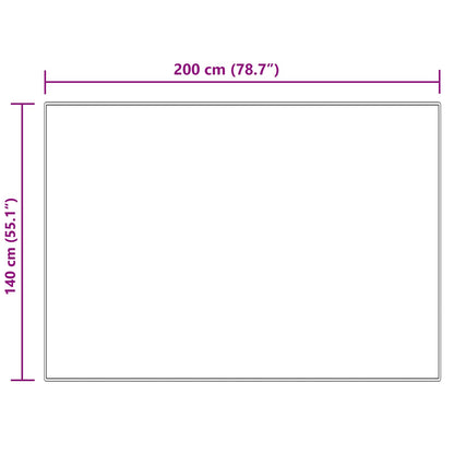 vidaXL Kunstschaffell Teppich Tafalla Creme 140 x 200 cm Polyester