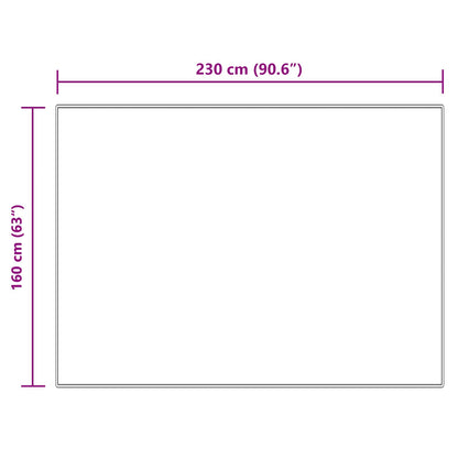 vidaXL Kunstschaffell Teppich Tafalla Creme 160 x 230 cm Polyester