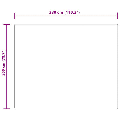 vidaXL Kunstschaffell Teppich Tafalla Creme 200 x 280 cm Polyester