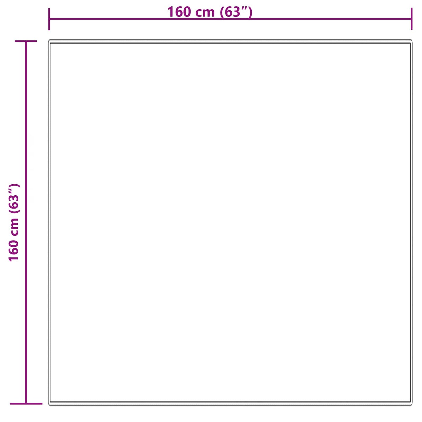 Kunstschaffell Teppich Tafalla Creme 160 x 160 cm Polyester