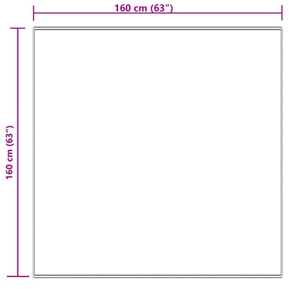 Kunstschaffell Teppich Tafalla Creme 160 x 160 cm Polyester