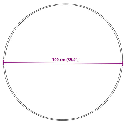 Kunstschaffell Teppich Tafalla Creme Ø 100 cm Polyester