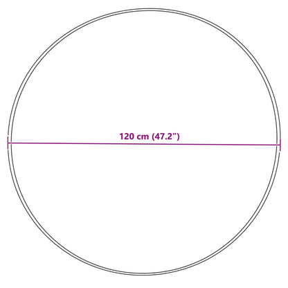vidaXL Kunstschaffell Teppich Tafalla Creme Ø 120 cm Polyester