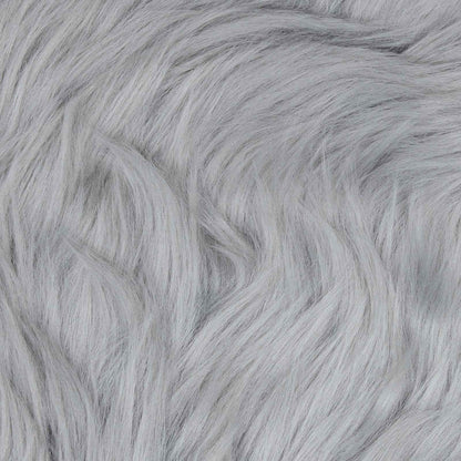 vidaXL Kunstschaffell Teppich Tafalla Grau 100 x 200 cm Polyester