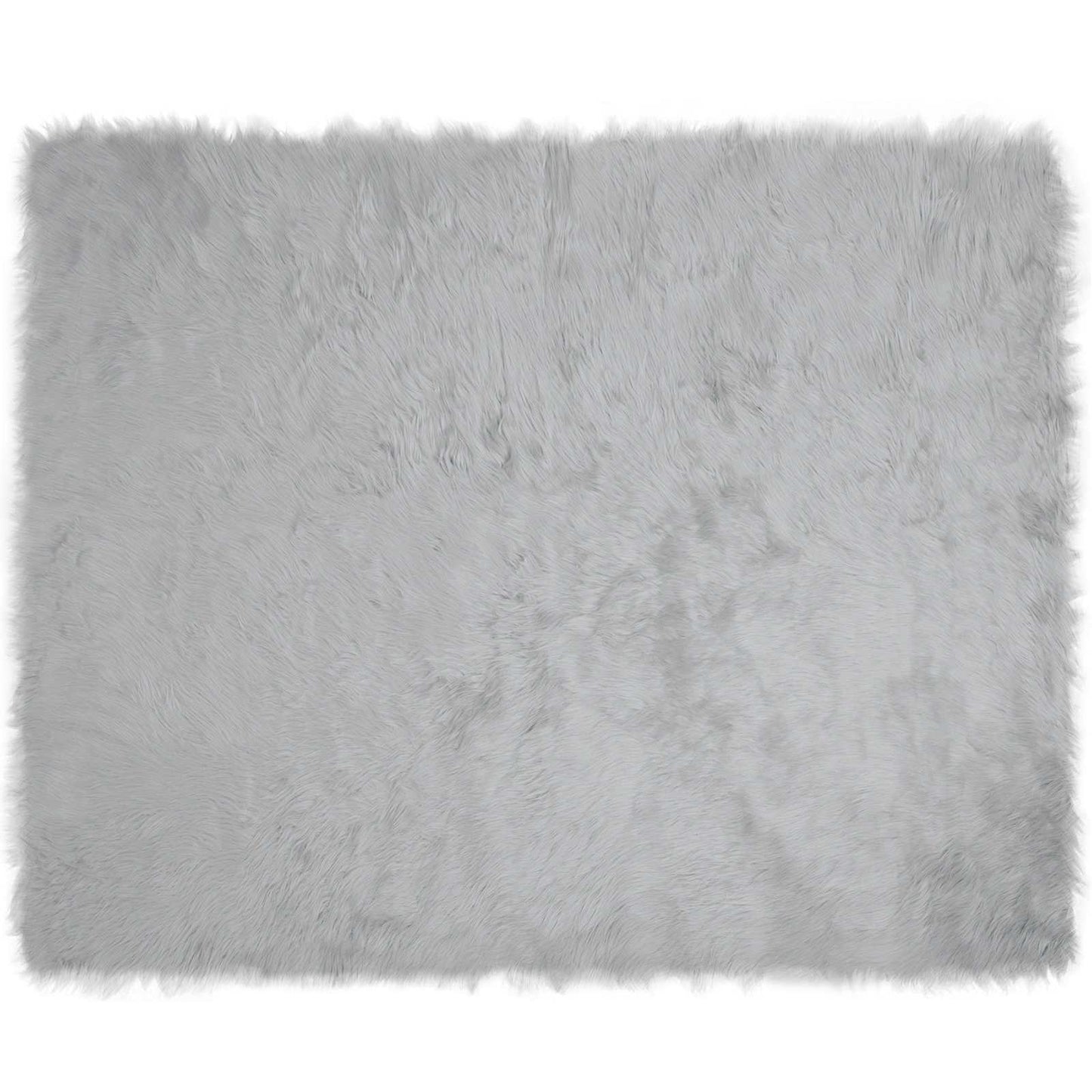 vidaXL Kunstschaffell Teppich Tafalla Grau 200 x 280 cm Polyester