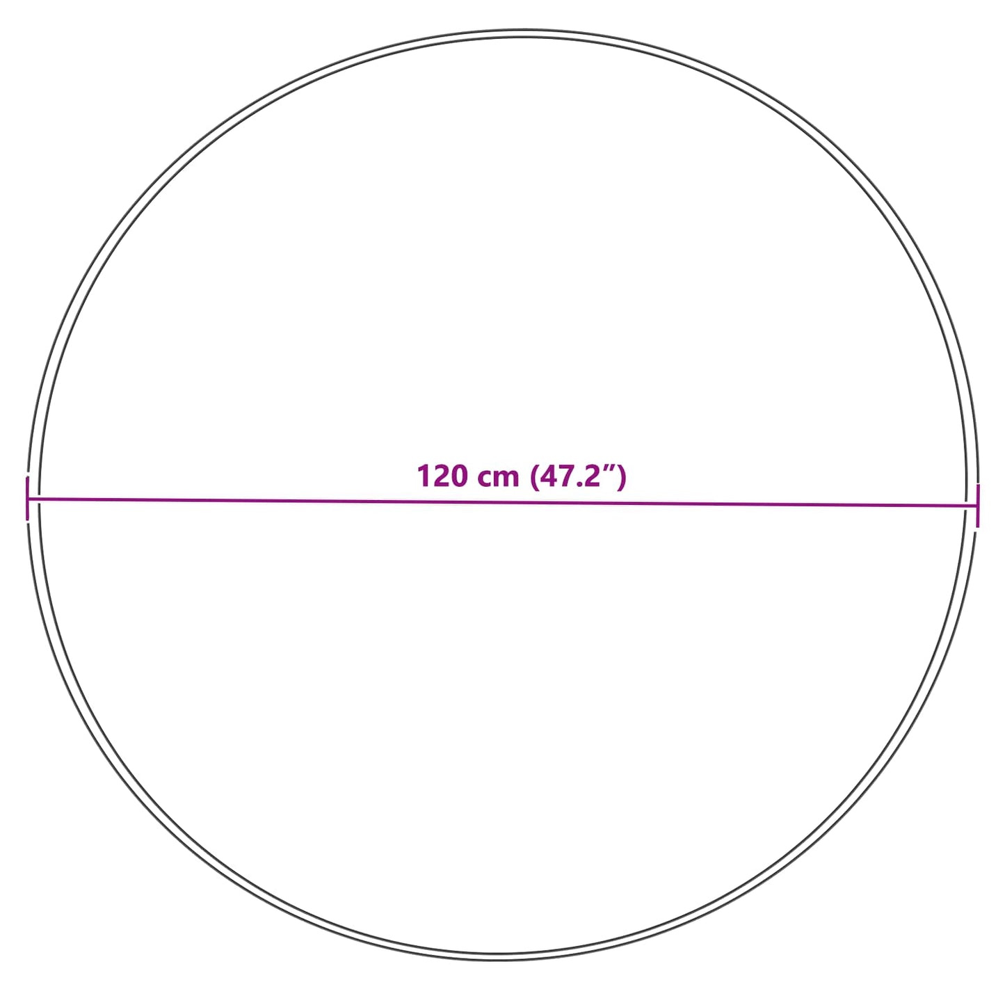 Kunstschaffell Teppich Tafalla Grau Ø 120 cm Polyester