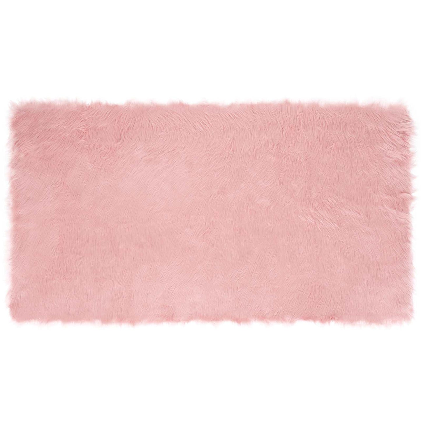 vidaXL Kunstschaffell Teppich Tafalla Rosa 60 x 110 cm Polyester
