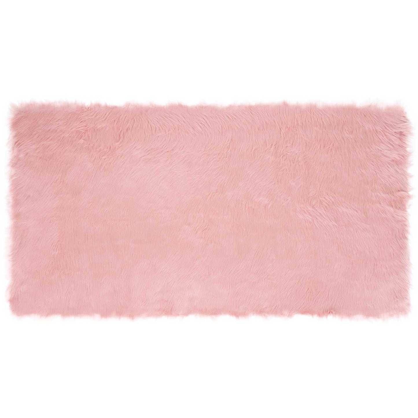 vidaXL Kunstschaffell Teppich Tafalla Rosa 80 x 150 cm Polyester