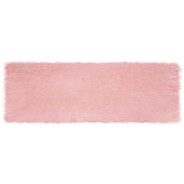 vidaXL Kunstschaffell Teppich Tafalla Rosa 80 x 250 cm Polyester