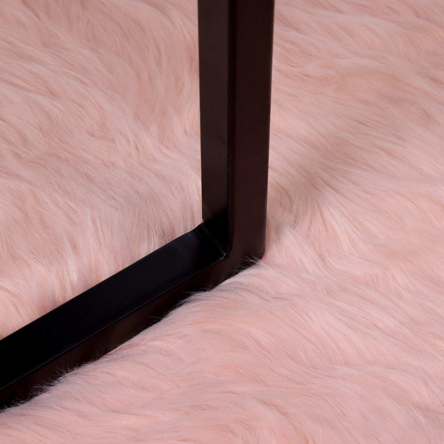 vidaXL Kunstschaffell Teppich Tafalla Rosa 50 x 80 cm Polyester