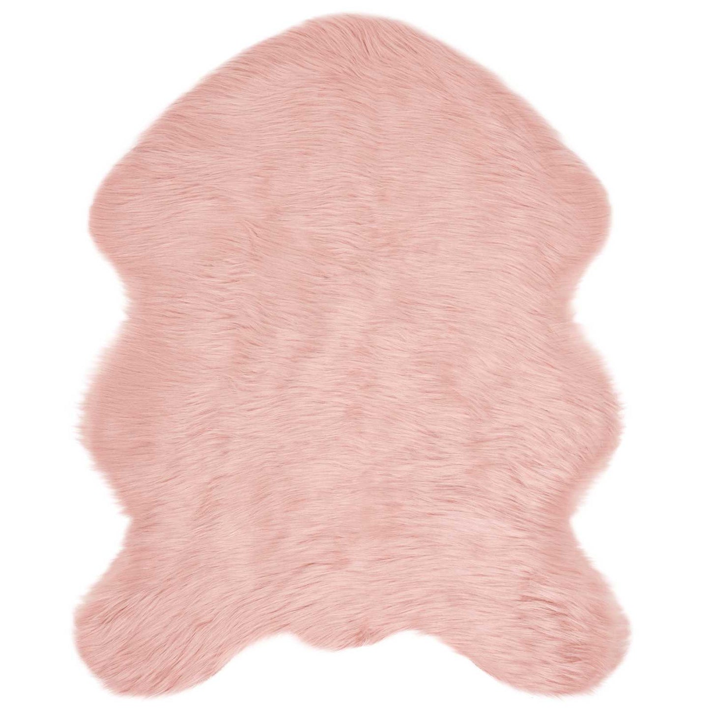 vidaXL Kunstschaffell Teppich Tafalla Rosa 50 x 80 cm Polyester