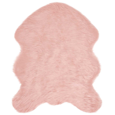 vidaXL Kunstschaffell Teppich Tafalla Rosa 50 x 80 cm Polyester
