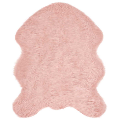 vidaXL Kunstschaffell Teppich Tafalla Rosa 50 x 80 cm Polyester