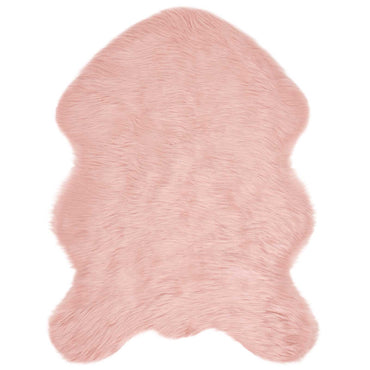 vidaXL Kunstschaffell Teppich Tafalla Rosa 80 x 120 cm Polyester