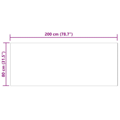 vidaXL Kunstschaffell Teppich Tafalla Schwarz 80 x 200 cm Polyester