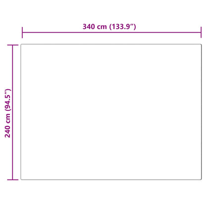 Kunstschaffell Teppich Tafalla Schwarz 240 x 340 cm Polyester