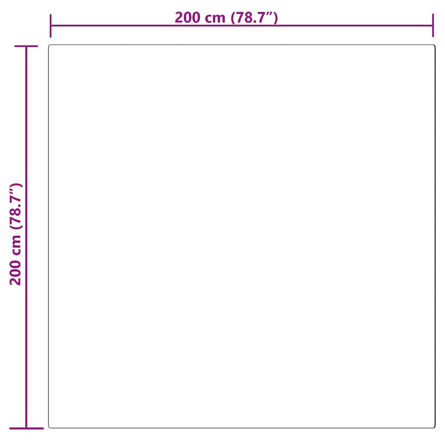 vidaXL Kunstschaffell Teppich Tafalla Schwarz 200 x 200 cm Polyester