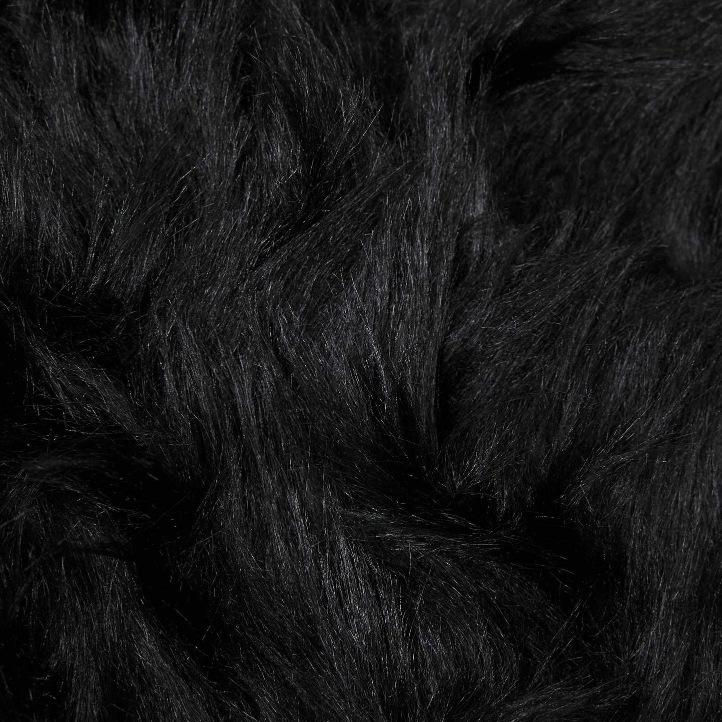 vidaXL Tapis fausse fourrure Tafalla noir 80 x 120 cm polyester