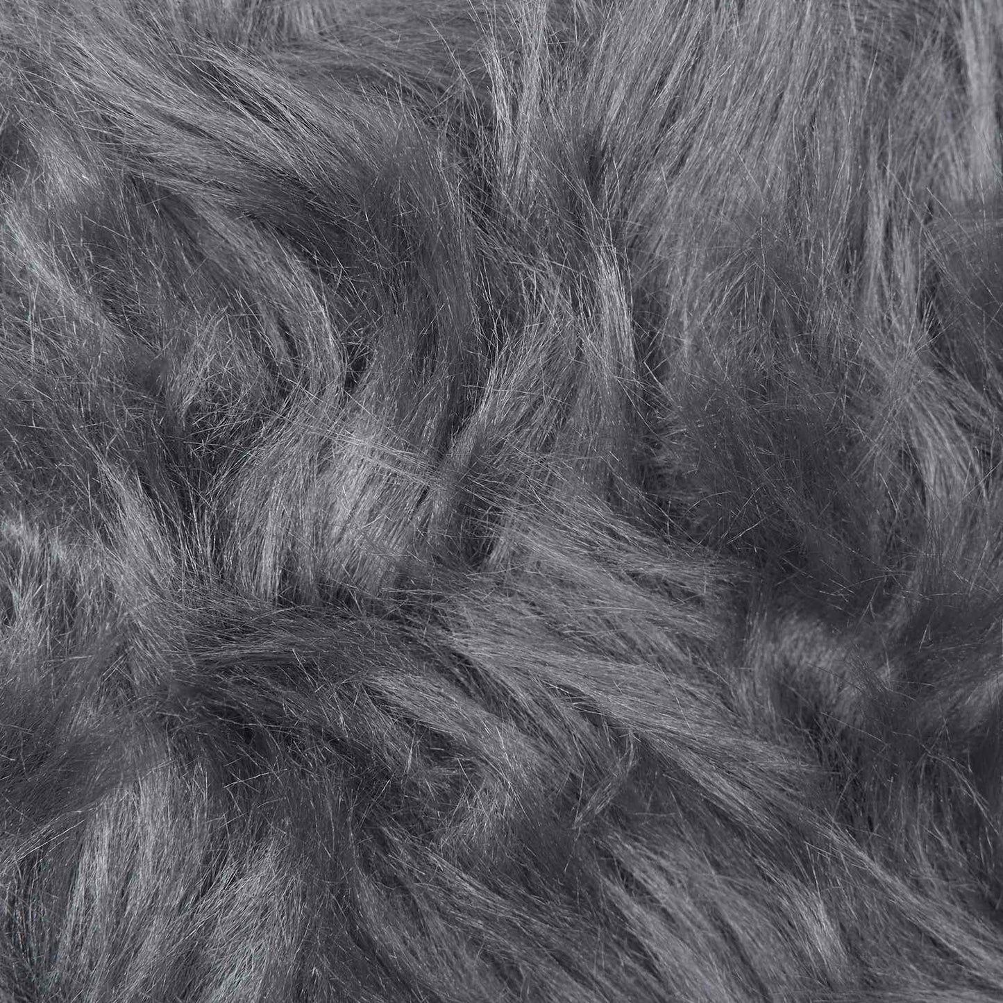 vidaXL Kunstschaffell Teppich Tafalla Anthrazit 60 x 90 cm Polyester