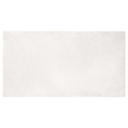 vidaXL Tapis en fausse fourrure de lapin Olite blanc 60 x 110 cm polyester