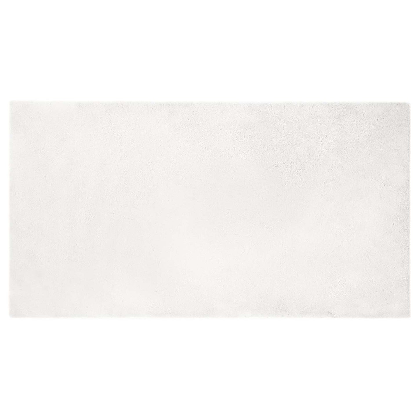vidaXL Kunstfell Hasen Teppich Olite Weiß 80 x 150 cm Polyester