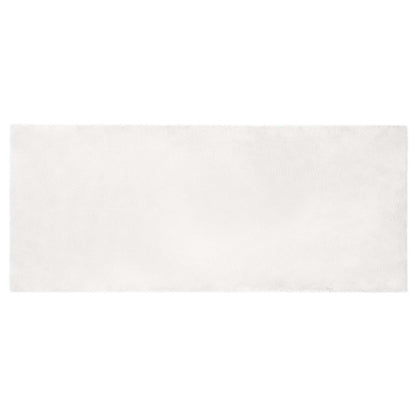 vidaXL Kunstfell Hasen Teppich Olite Weiß 80 x 200 cm Polyester