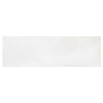 vidaXL Kunstfell Hasen Teppich Olite Weiß 80 x 250 cm Polyester