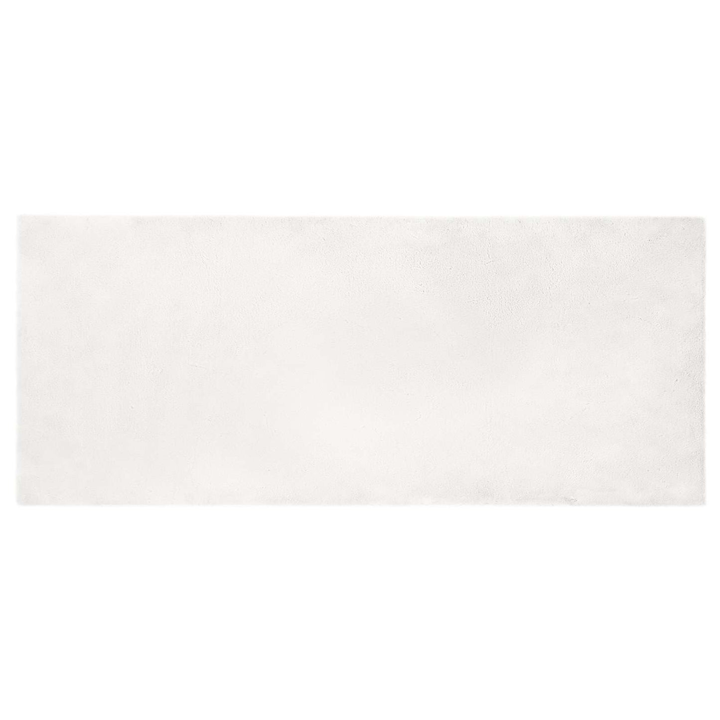 vidaXL Kunstfell Hasen Teppich Olite Weiß 100 x 200 cm Polyester