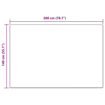 vidaXL Kunstfell Hasen Teppich Olite Weiß 140 x 200 cm Polyester