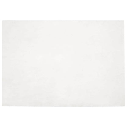 vidaXL Kunstfell Hasen Teppich Olite Weiß 140 x 200 cm Polyester