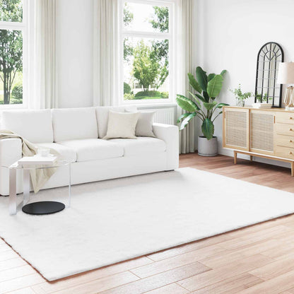 vidaXL Kunstfell Hasen Teppich Olite Weiß 200 x 280 cm Polyester