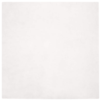 vidaXL Kunstfell Hasen Teppich Olite Weiß 120 x 120 cm Polyester